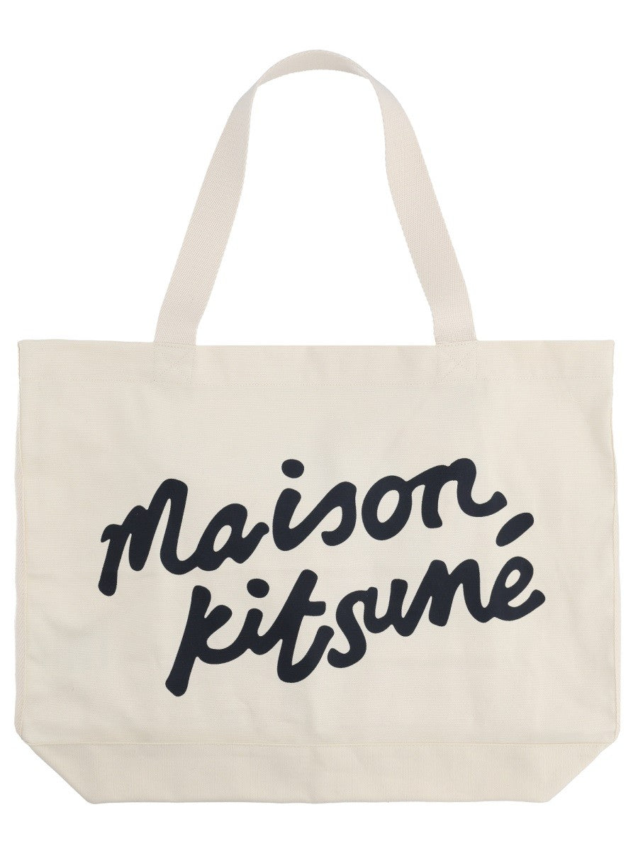BORSA TOTE CON SCRITTA