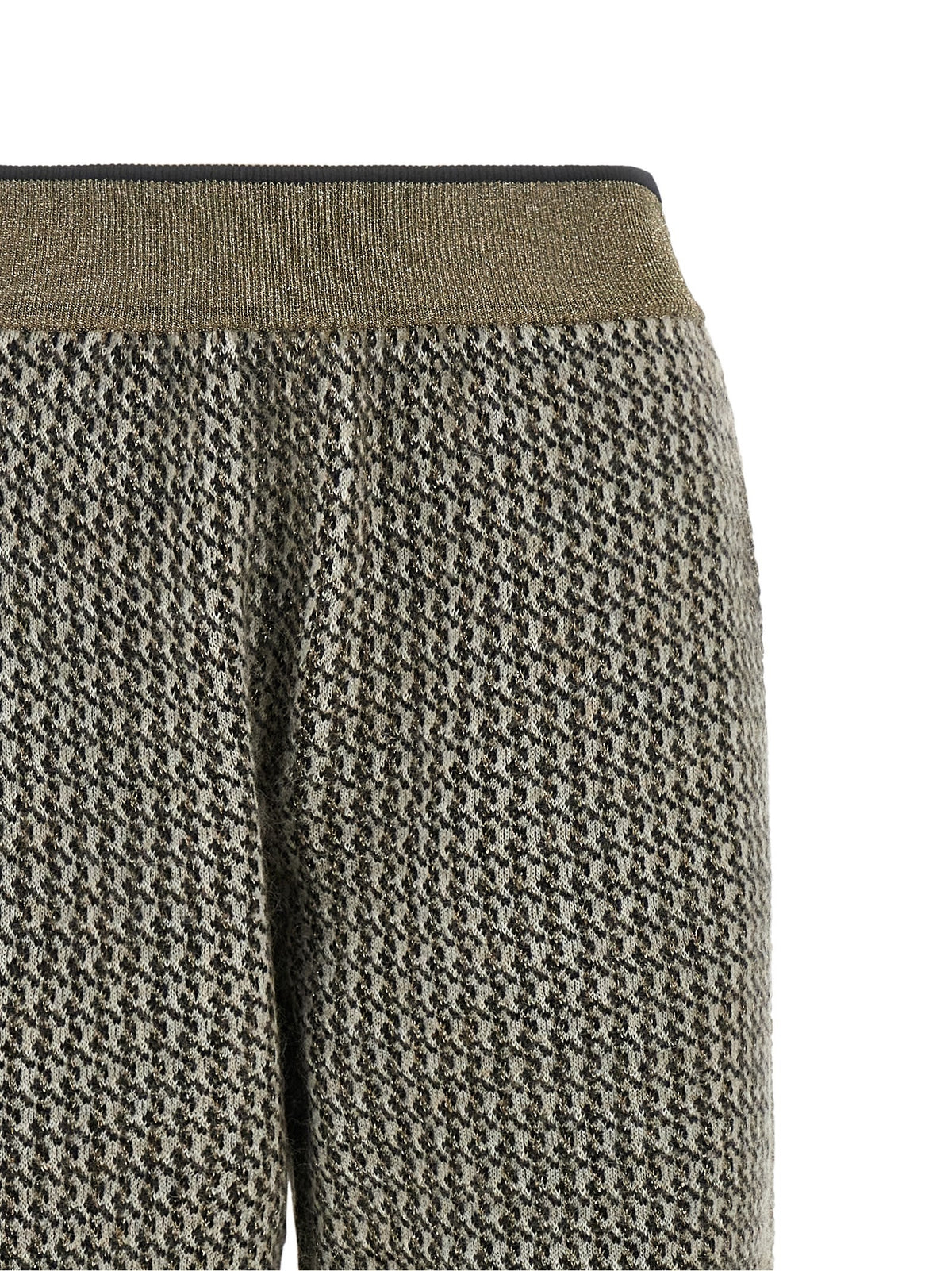 'Track' houndstooth pants