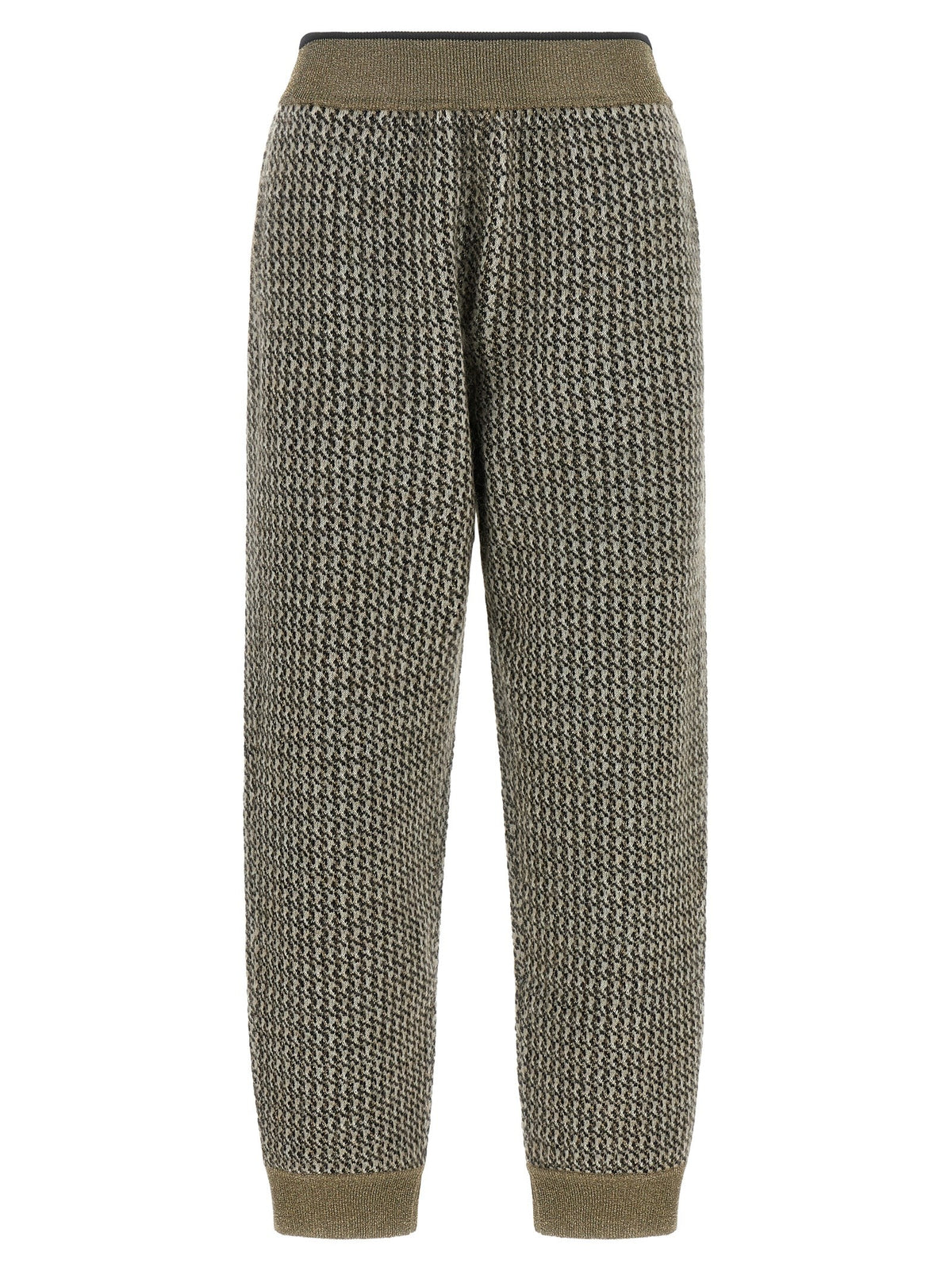'Track' houndstooth pants