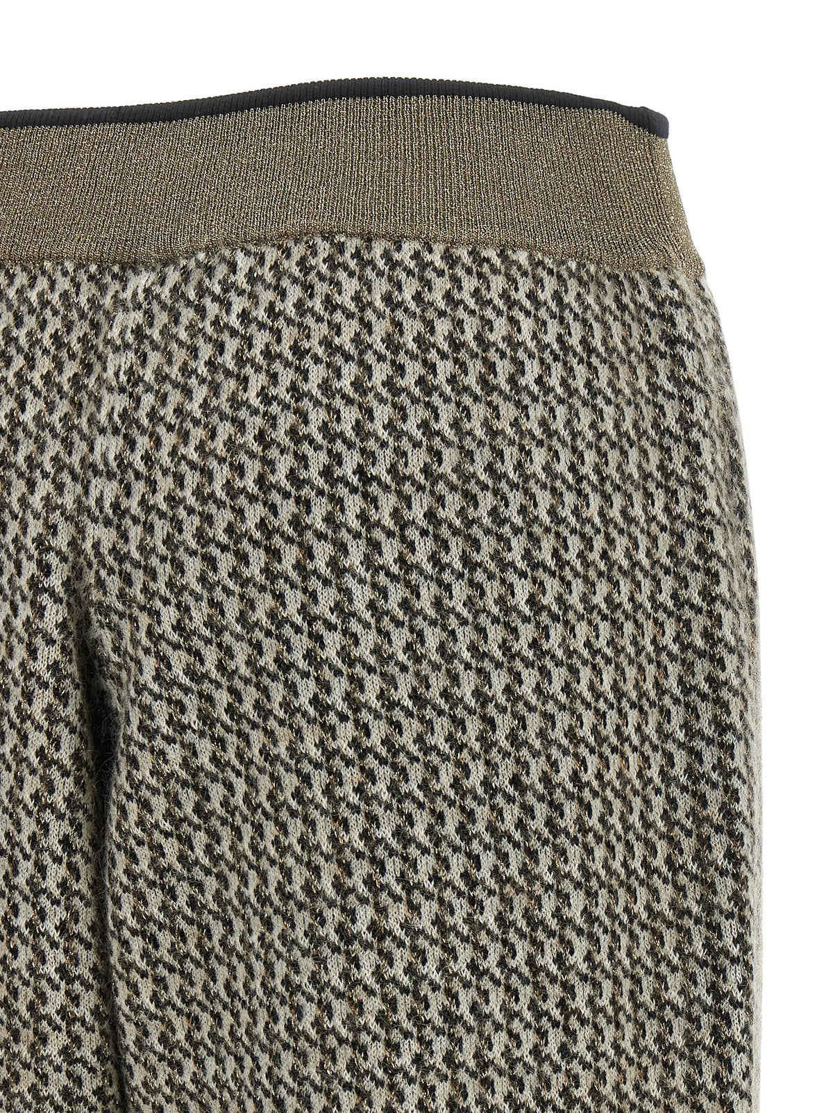 'Track' houndstooth pants