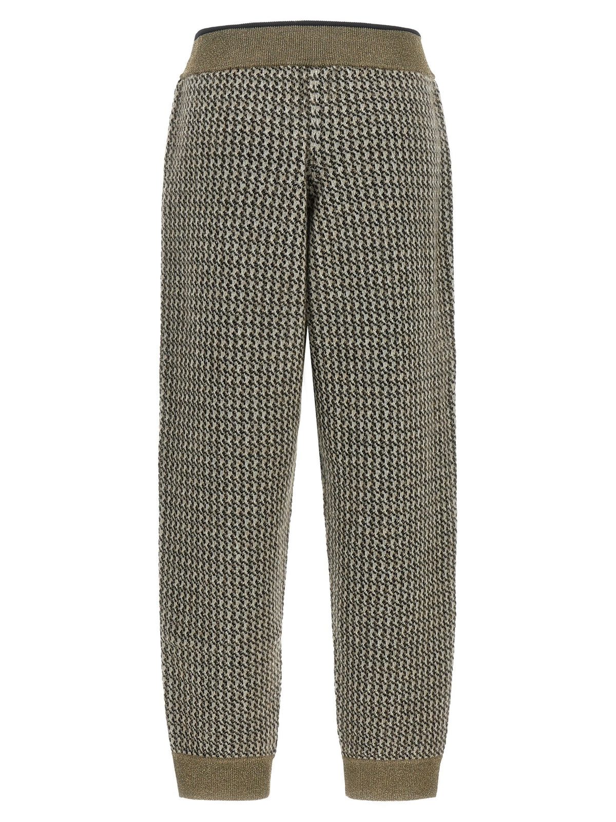 'Track' houndstooth pants