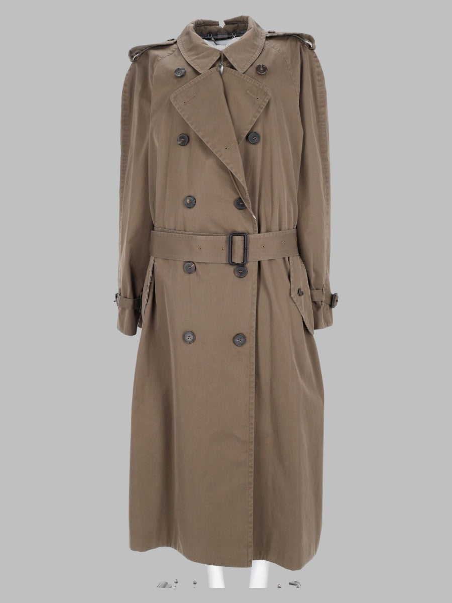 Trench "Folden Collar" In Cotone