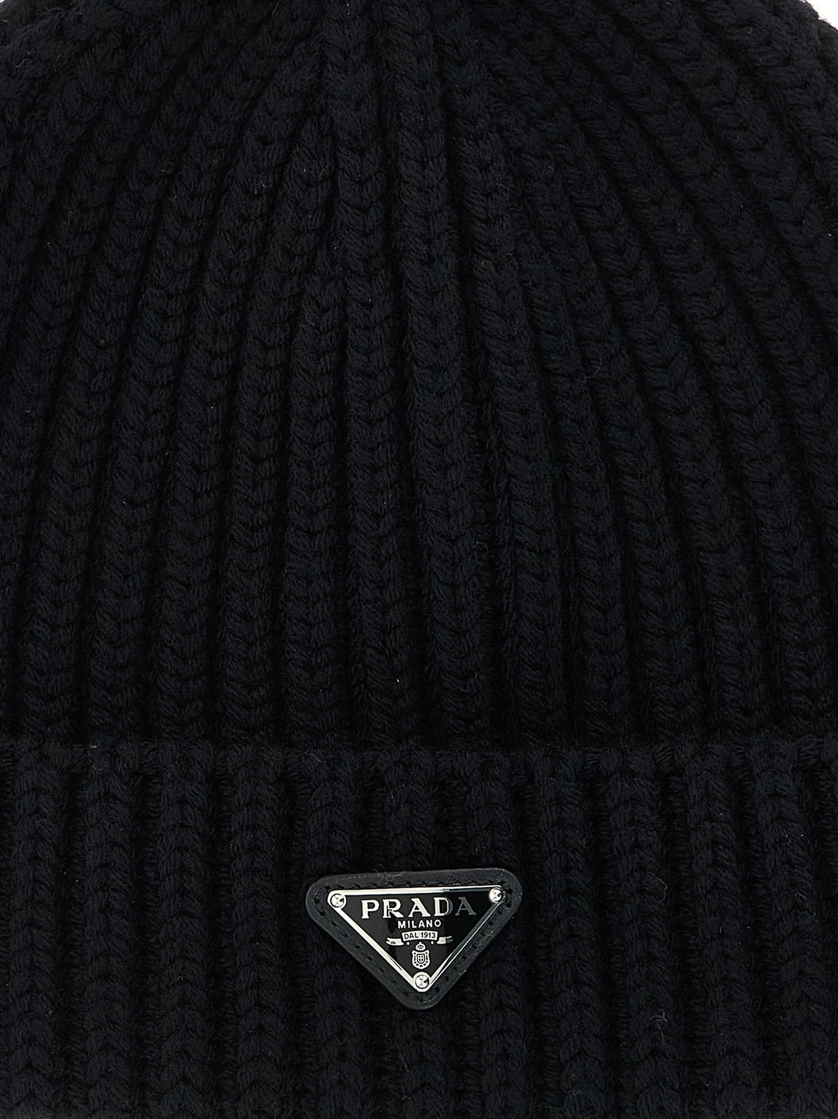 Triangle logo beanie