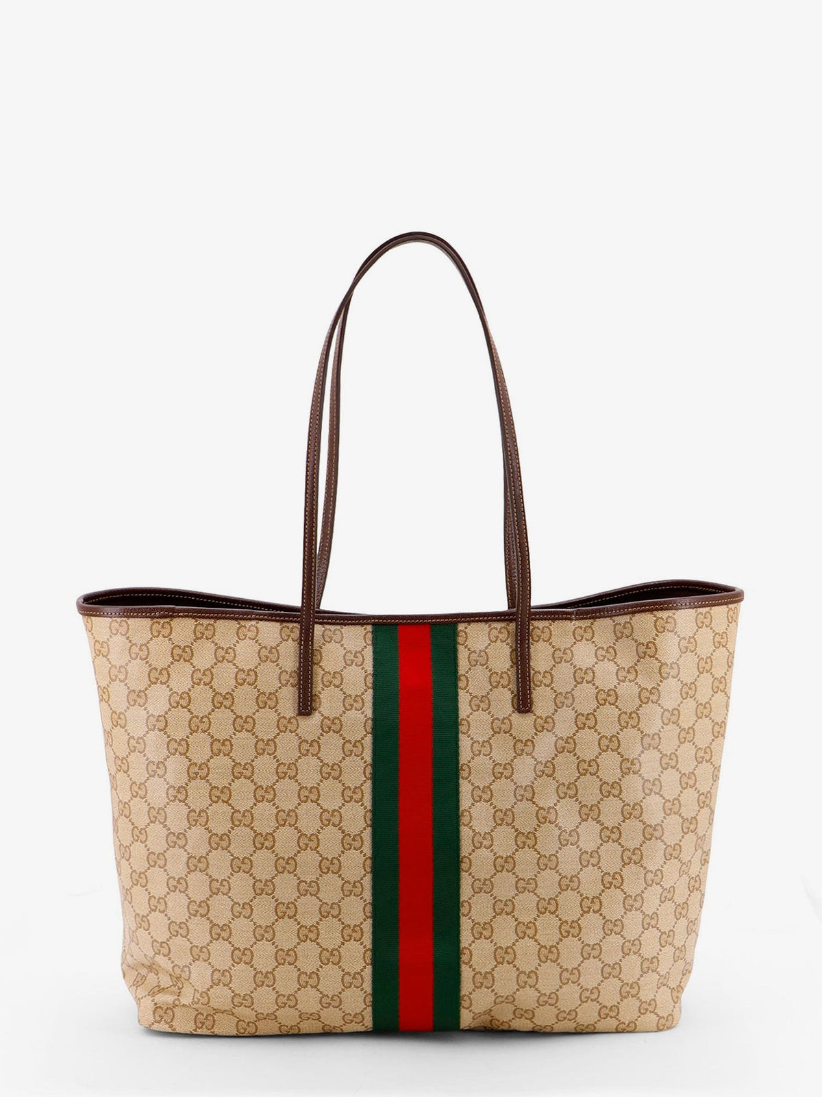 Tribeca coated canvas shopping bag with GG motif