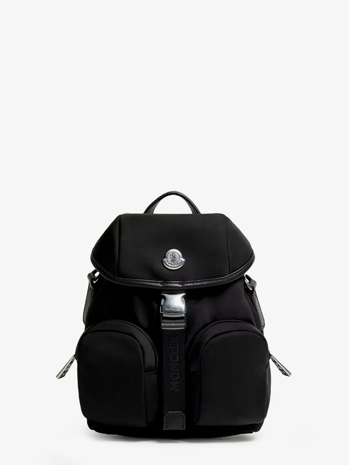 Trick nylon crossbody bag with logo patch on the front