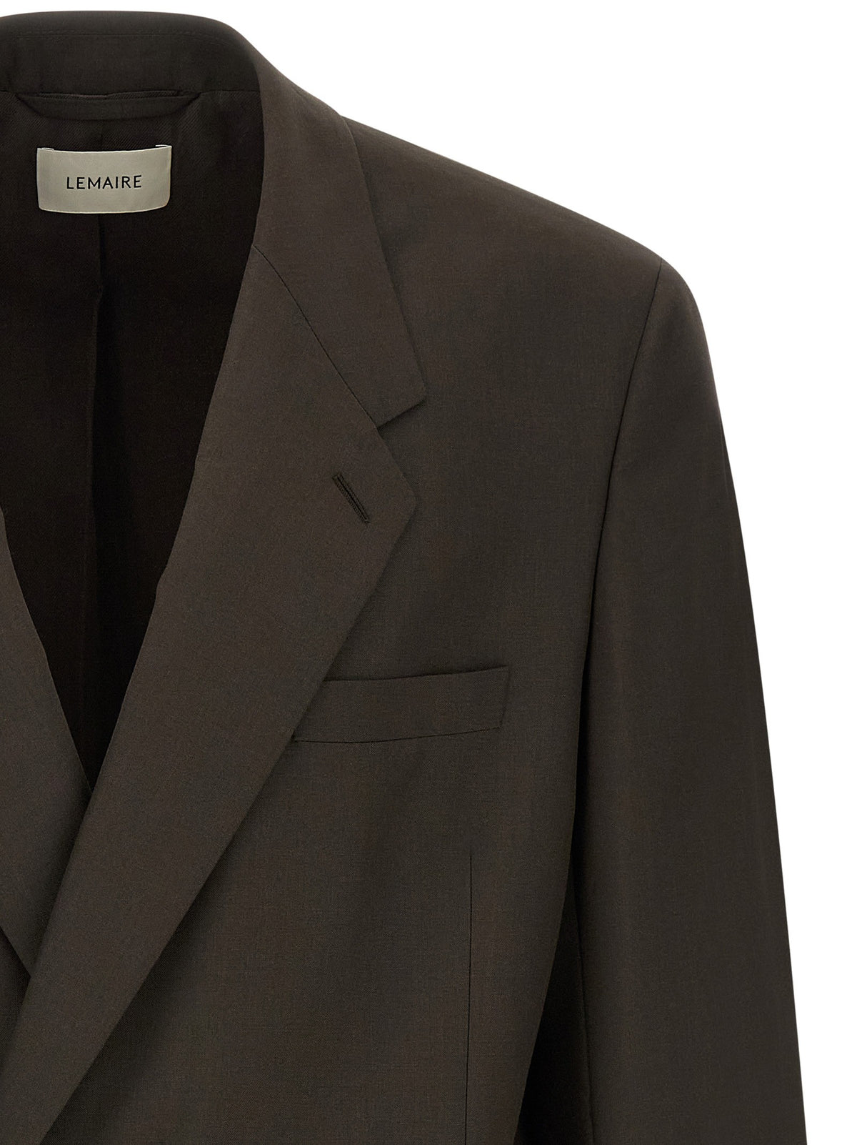 Tropical wool double-breasted blazer