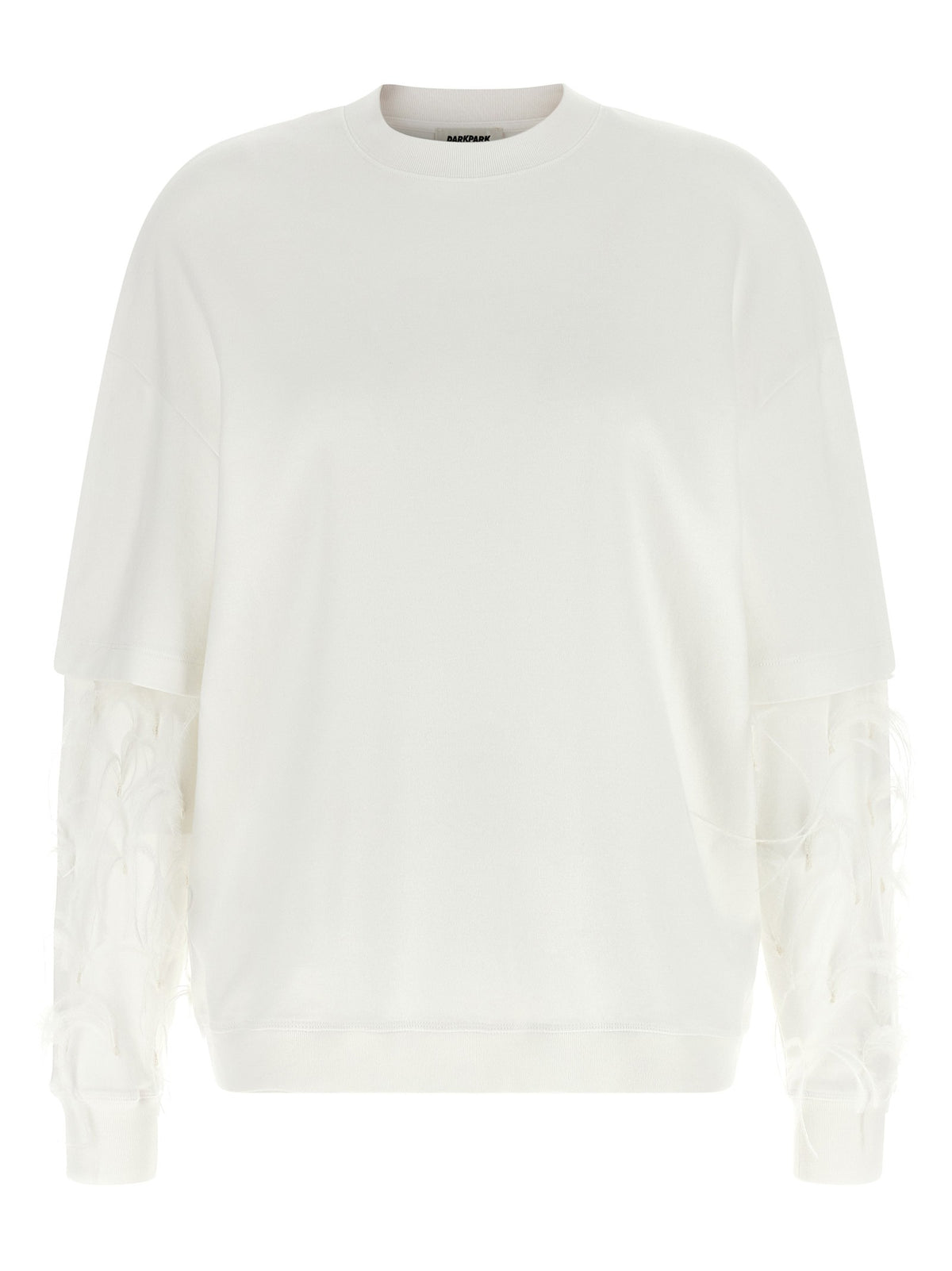 'Troy' feather sweatshirt