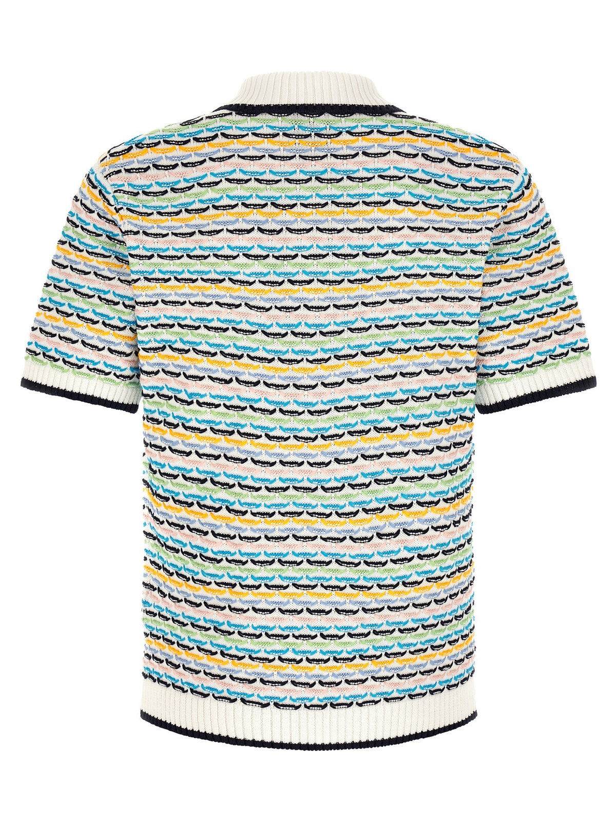 تي شيرت بولو بغرزة "Tuck Stitch"