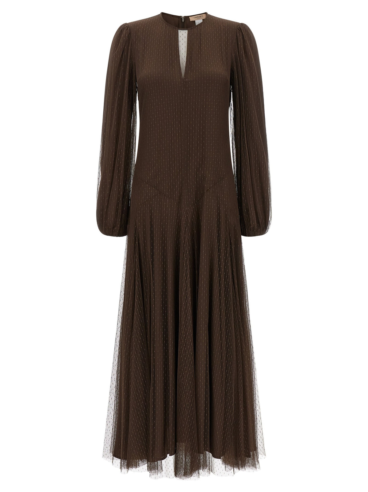 Tulle plumetis dress