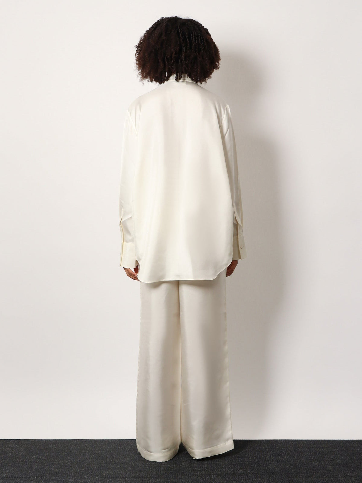Tuxedo silk shirt