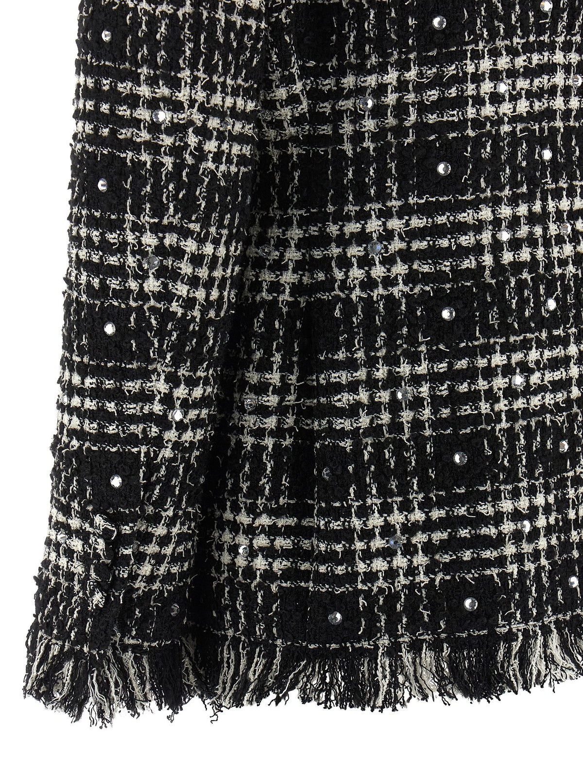 Tweed and rhinestone blazer