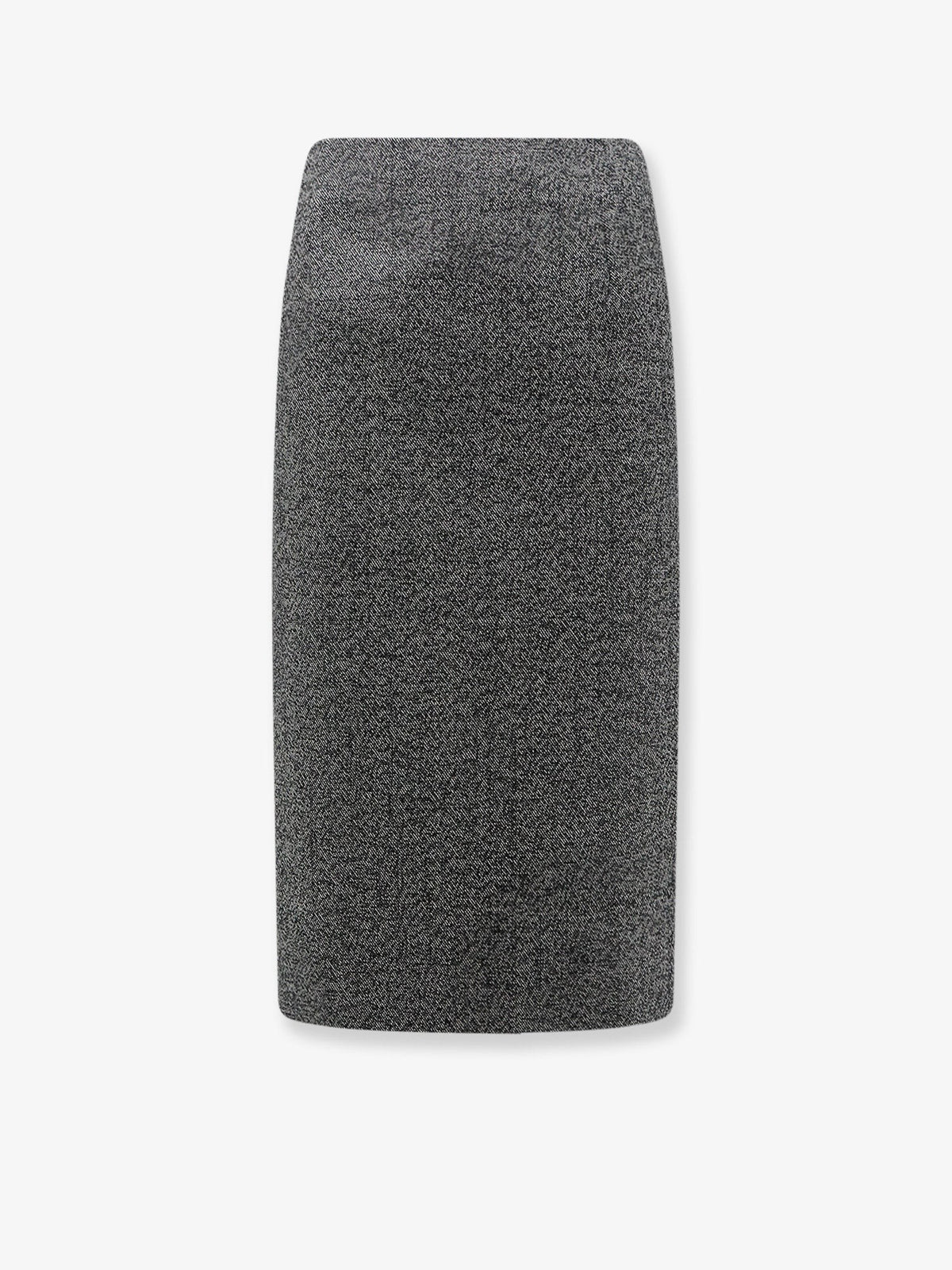 Tweed wool midi skirt