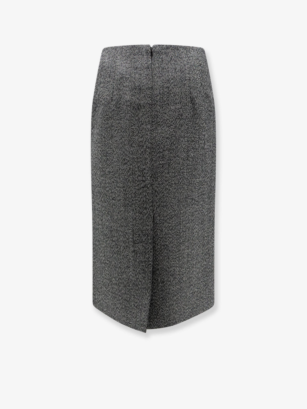 Tweed wool midi skirt