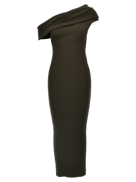 'Twist Rib Knit Long' dress