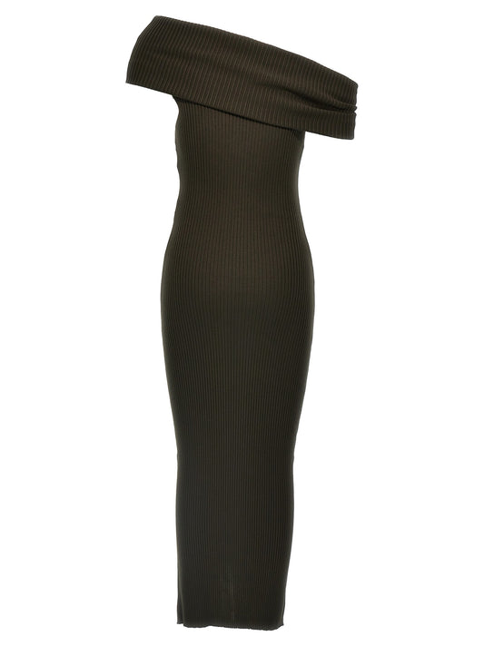 'Twist Rib Knit Long' dress