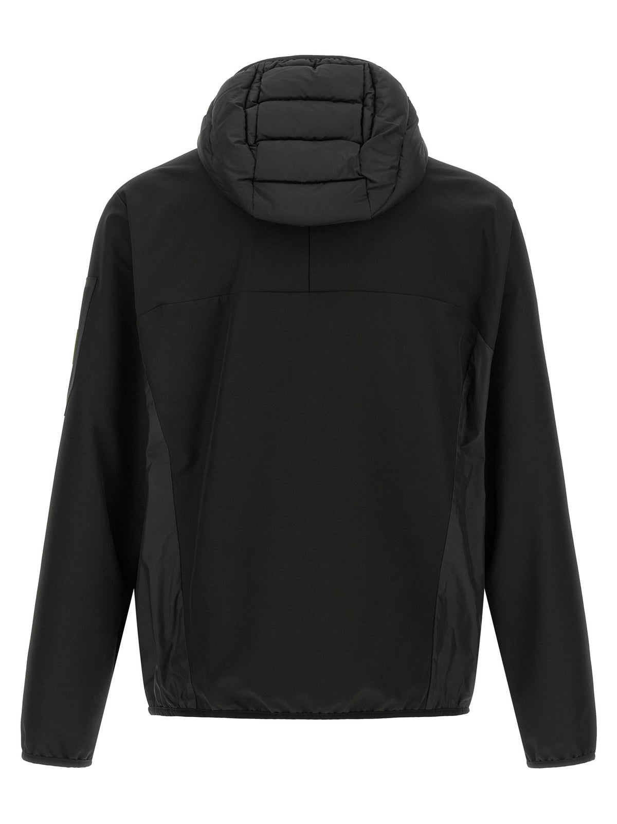 Two-material hoodie