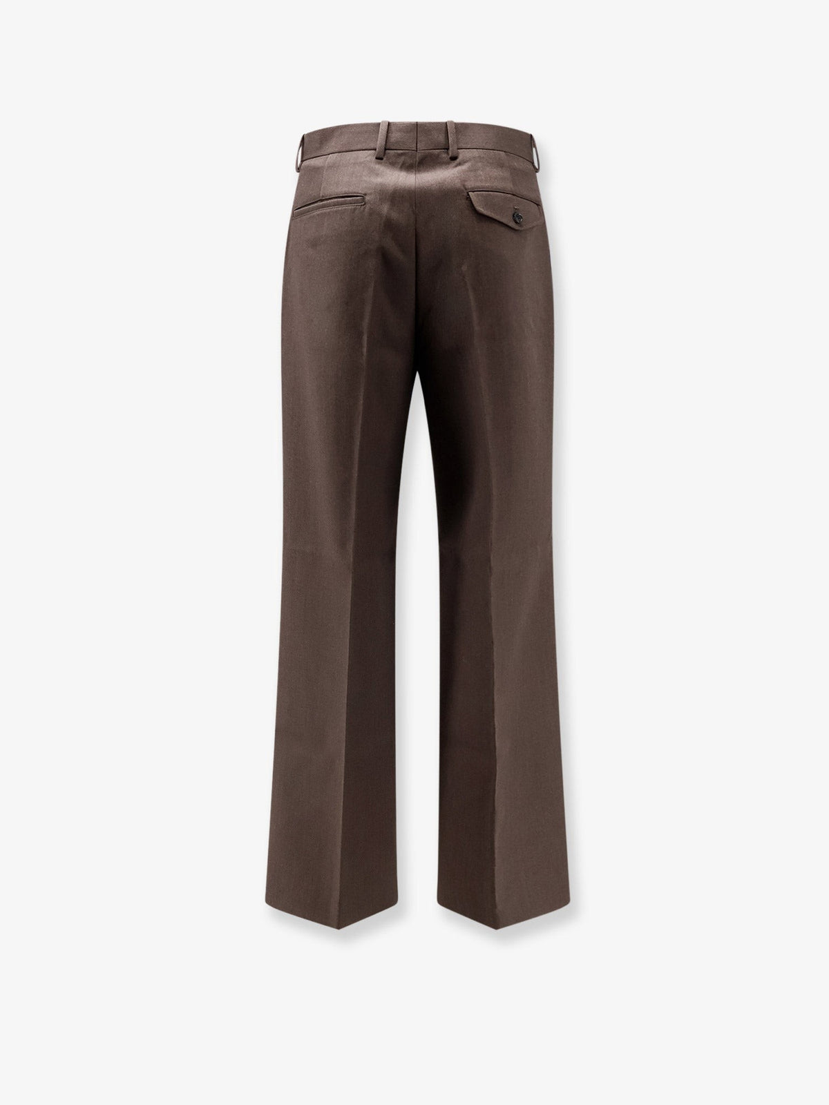 Unisex wool blend trousers