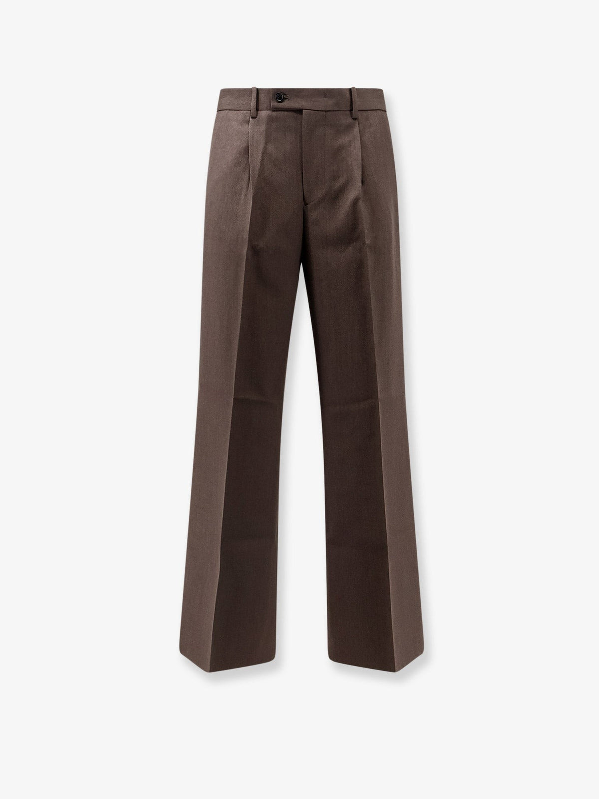 Unisex wool blend trousers