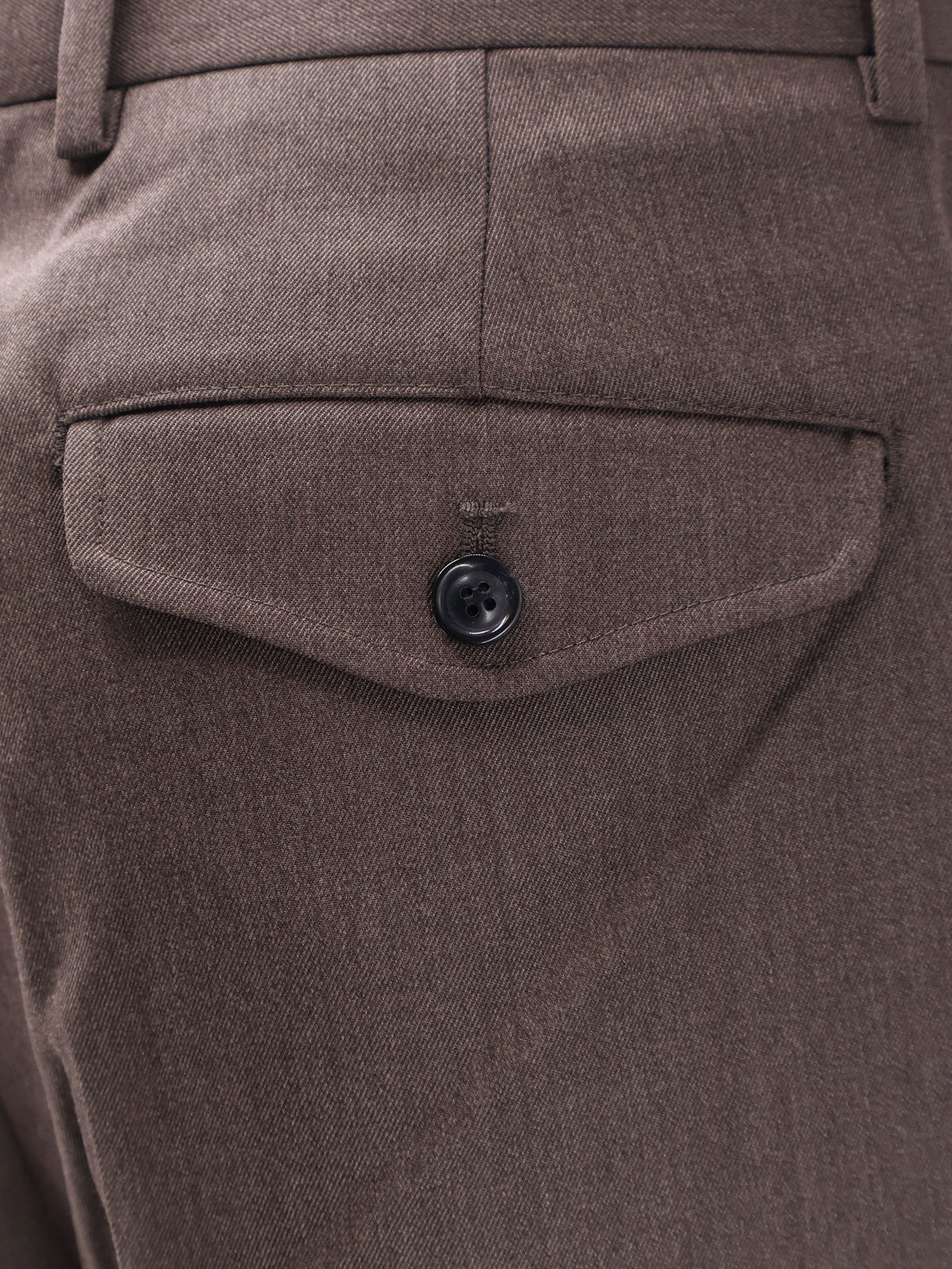 Unisex wool blend trousers