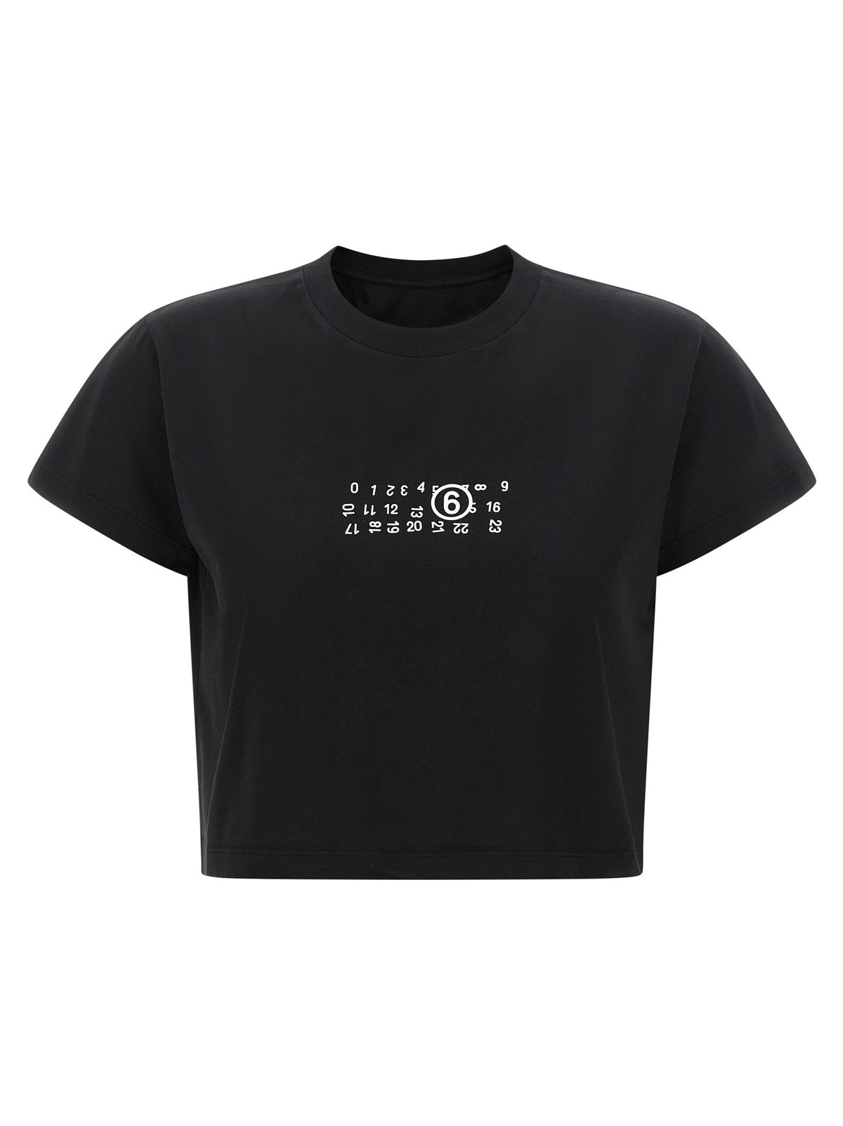 Upside-down print T-shirt