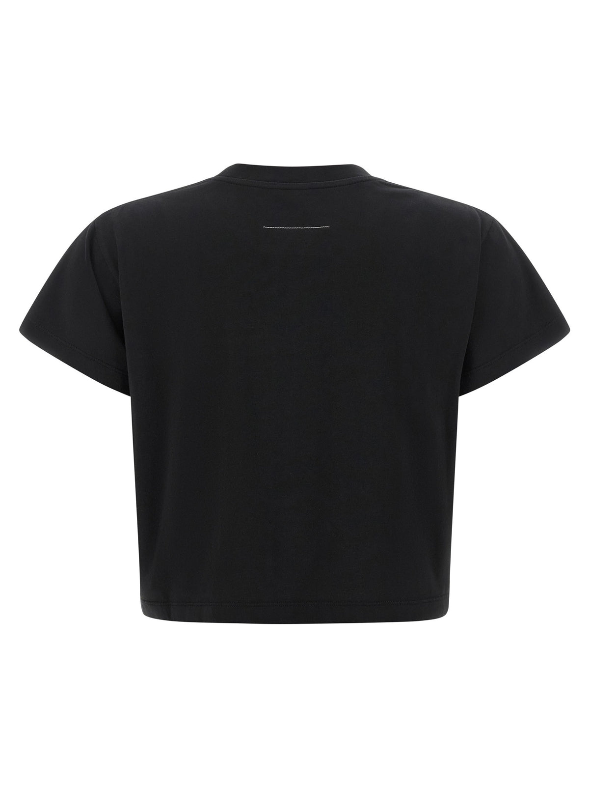 Upside-down print T-shirt