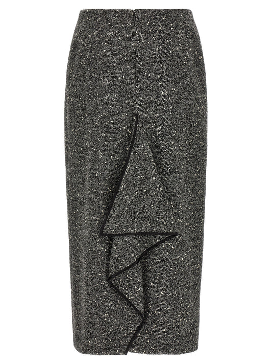 Valentino Garavani Chevron Bouclé skirt