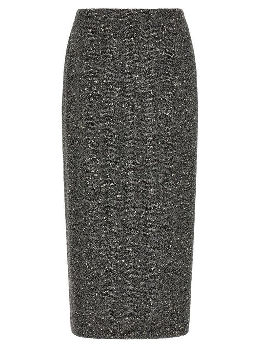 Valentino Garavani Chevron Bouclé skirt