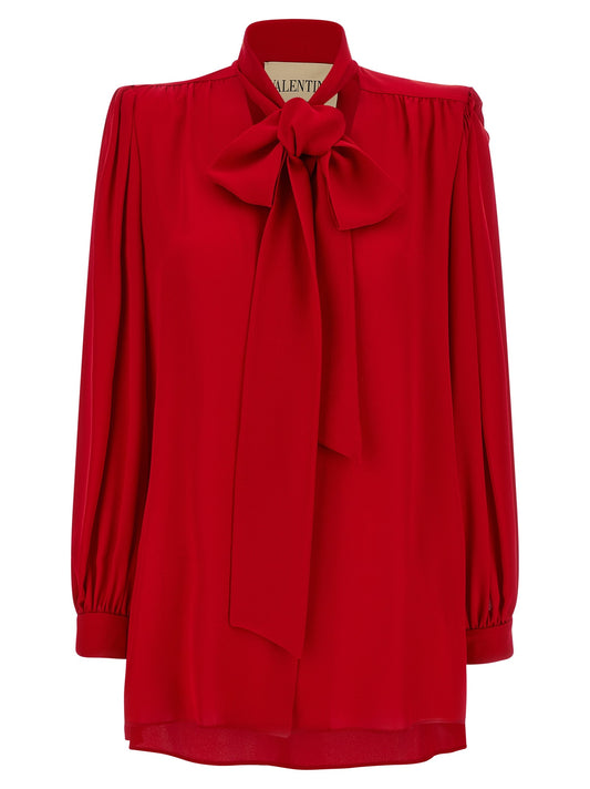 Valentino Garavani silk shirt with bow