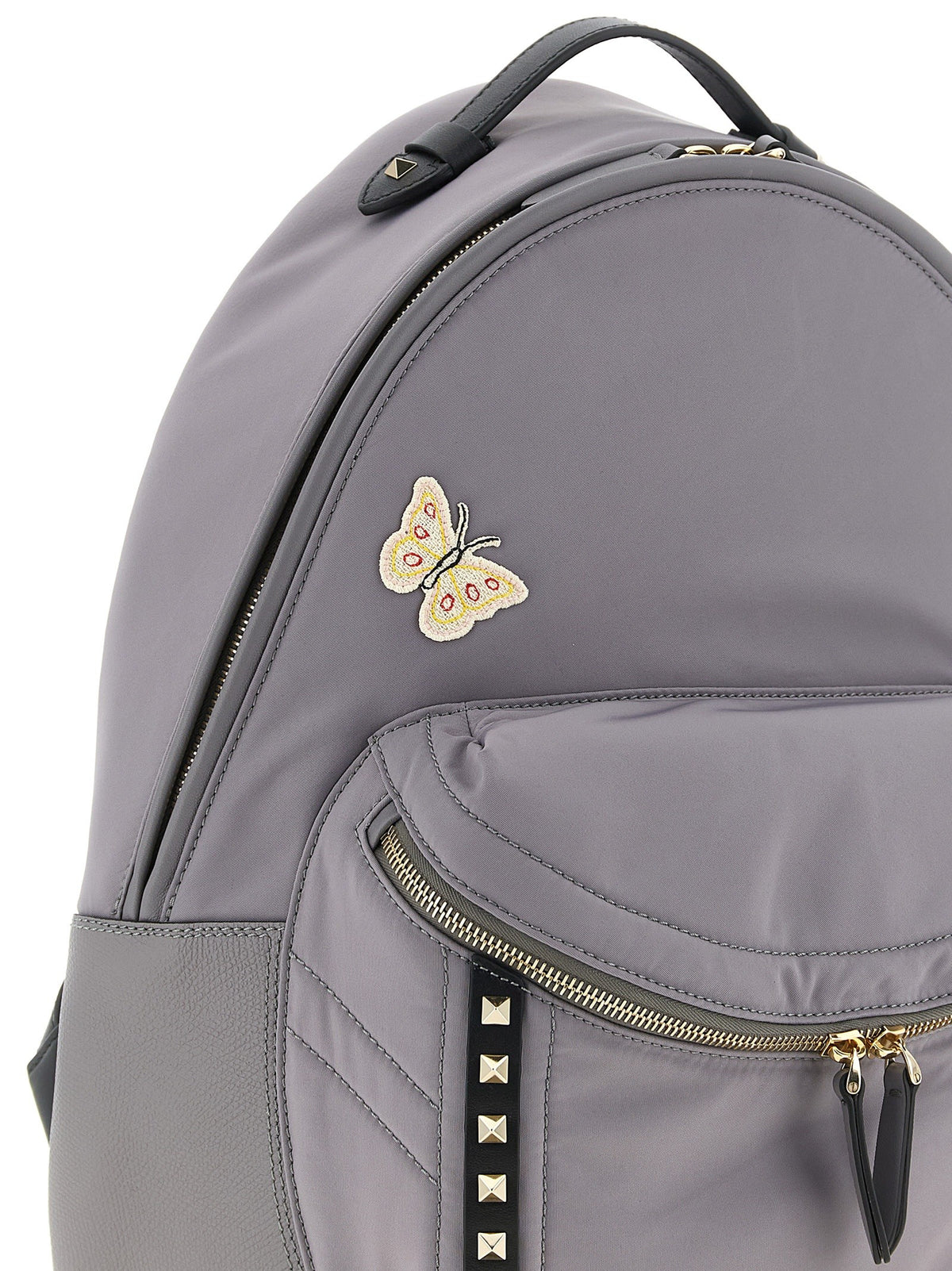 Valentino Garavani 'Stud Up' grey backpack