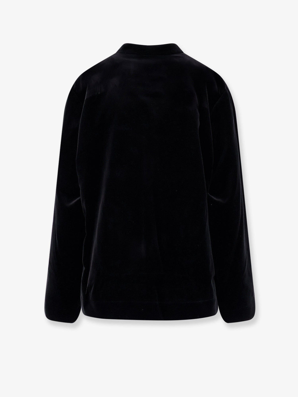 Velvet blazer with Pankou closure
