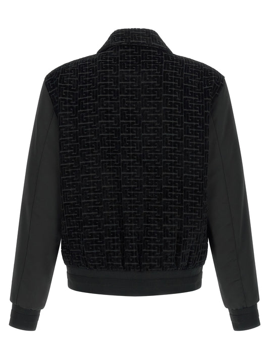 Velvet bomber jacket