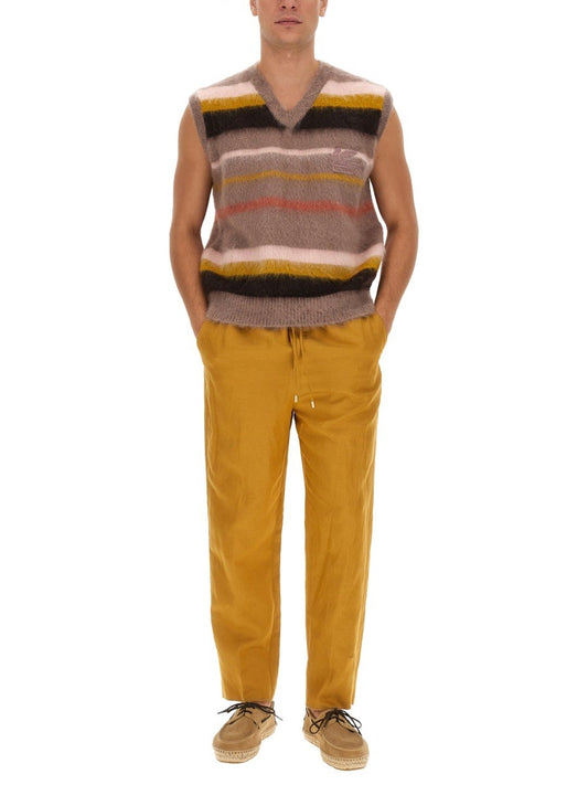 VEST WITH STRIPE PATTERN
