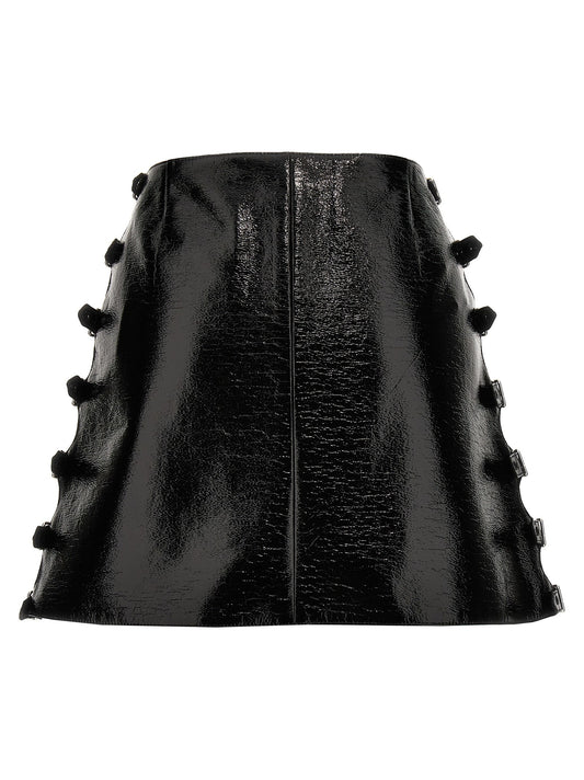 Vinyl miniskirt