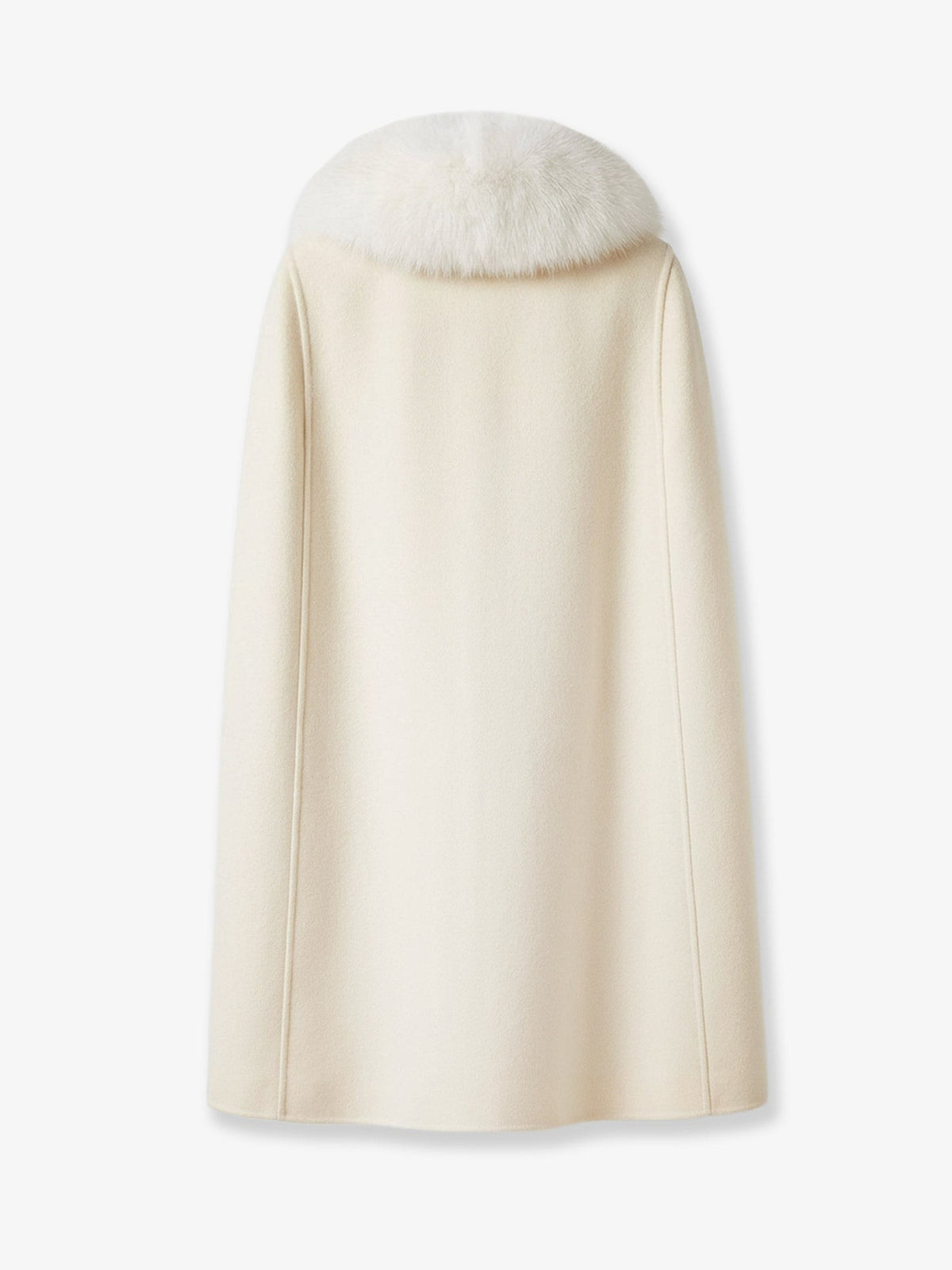 Virgin wool and angora cape