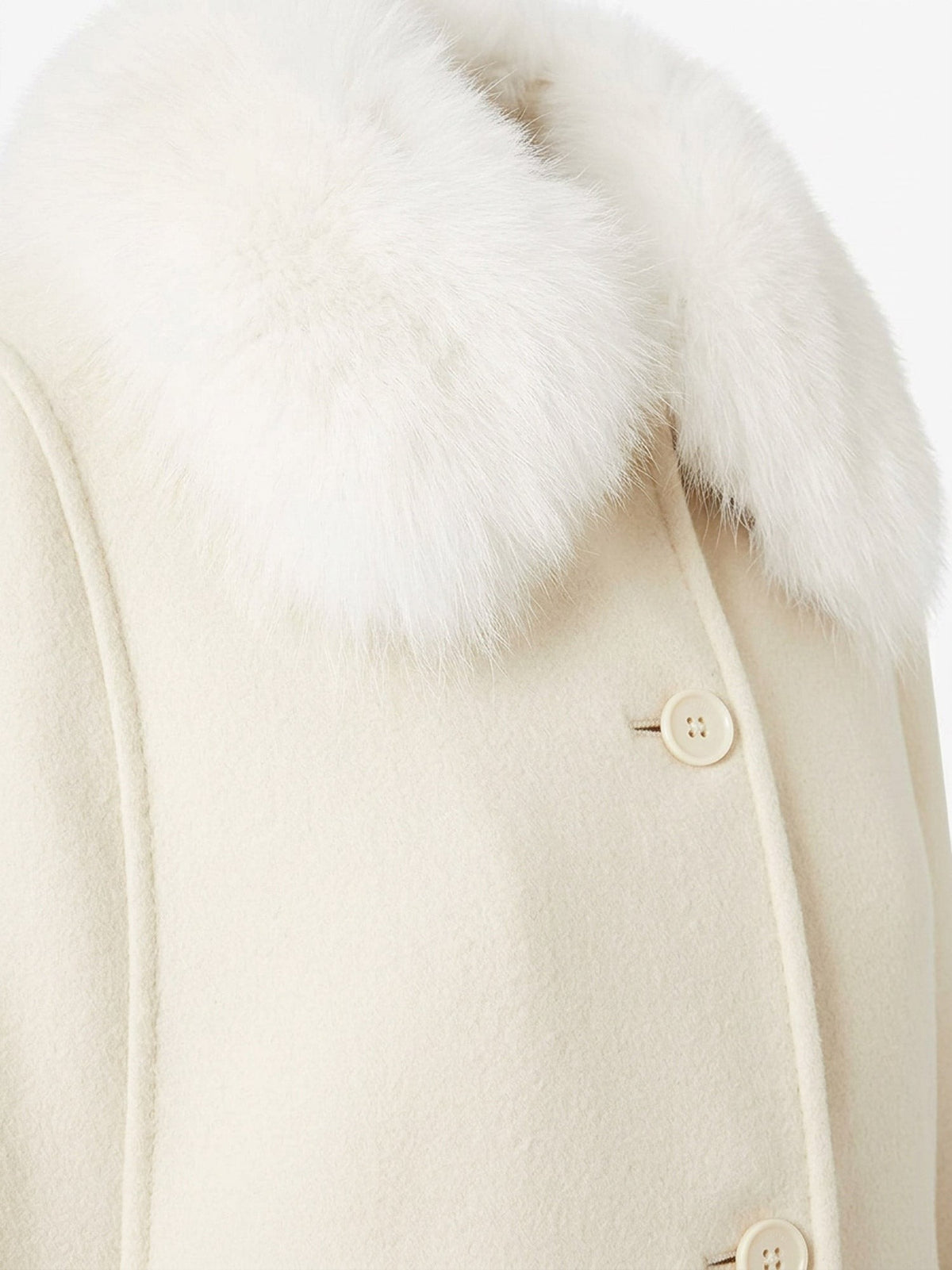 Virgin wool and angora cape