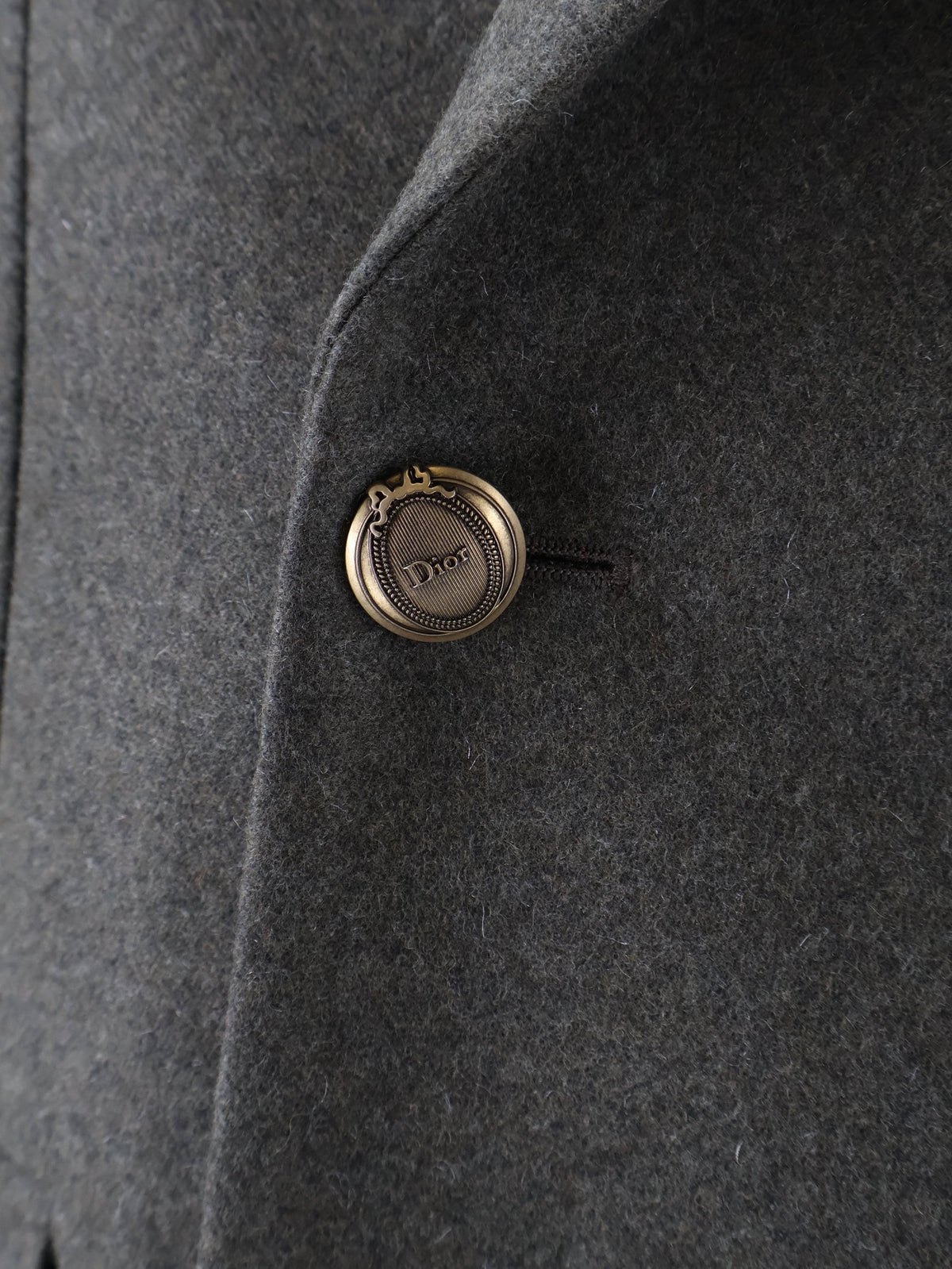 Virgin wool and cashmere flannel double-breasted blazer