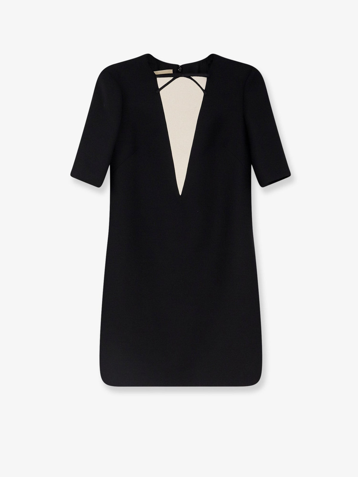 Virgin wool and silk mini dress