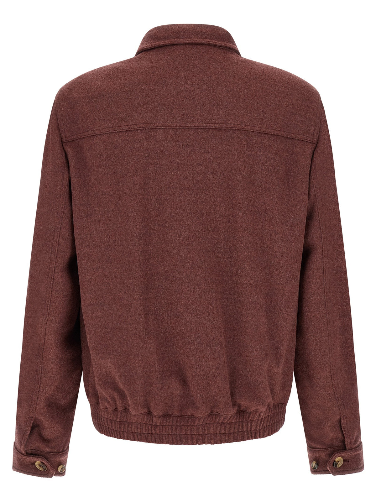 Virgin wool beaver bomber jacket