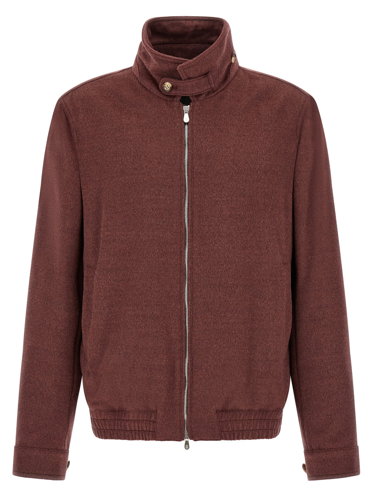 Virgin wool beaver bomber jacket
