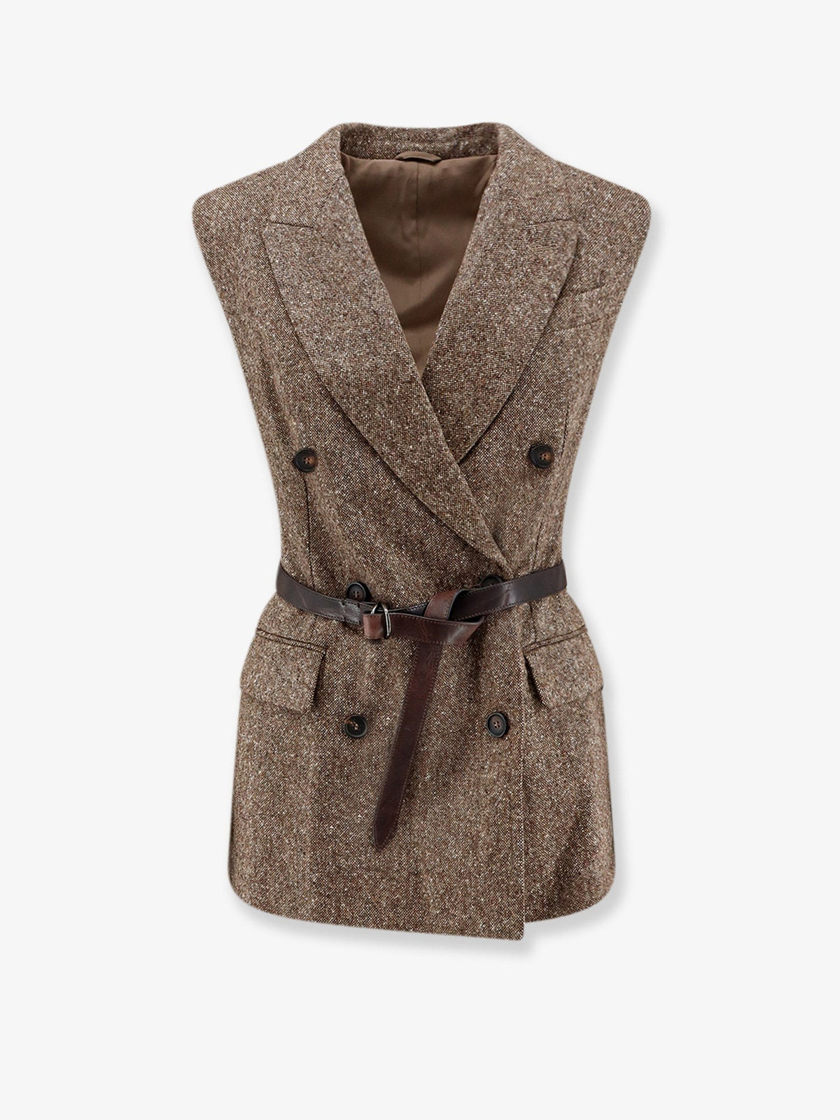 Virgin wool blend vest