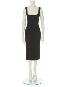 Virgin wool midi dress