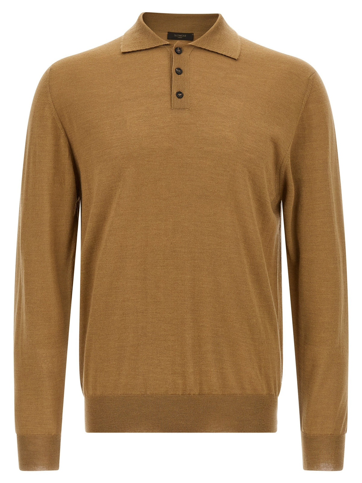 Virgin wool polo shirt
