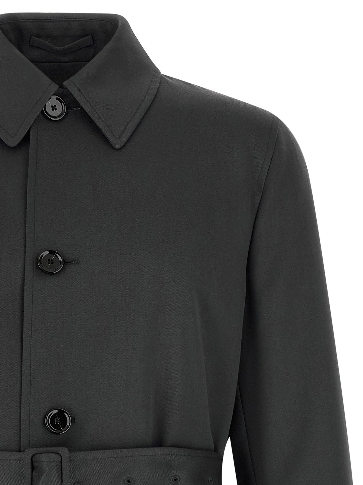 Virgin wool trench coat