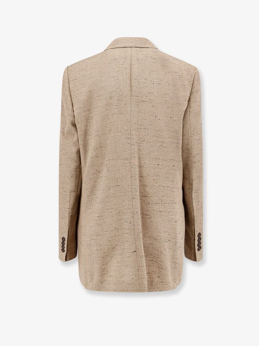 Viscose and linen blazer