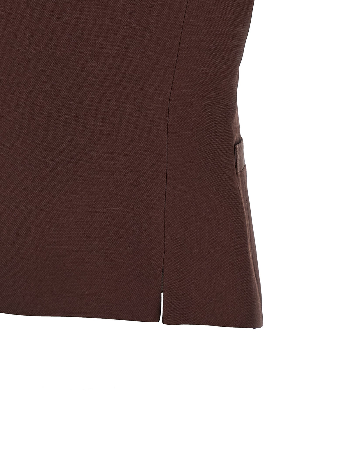 Viscose and linen vest