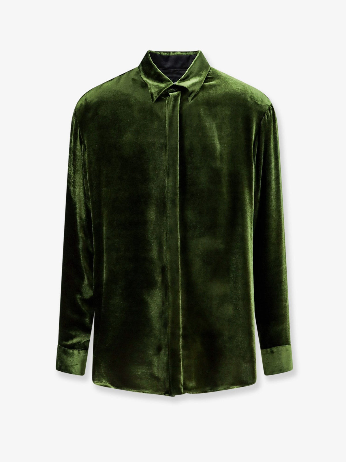 Viscose and silk blend shirt