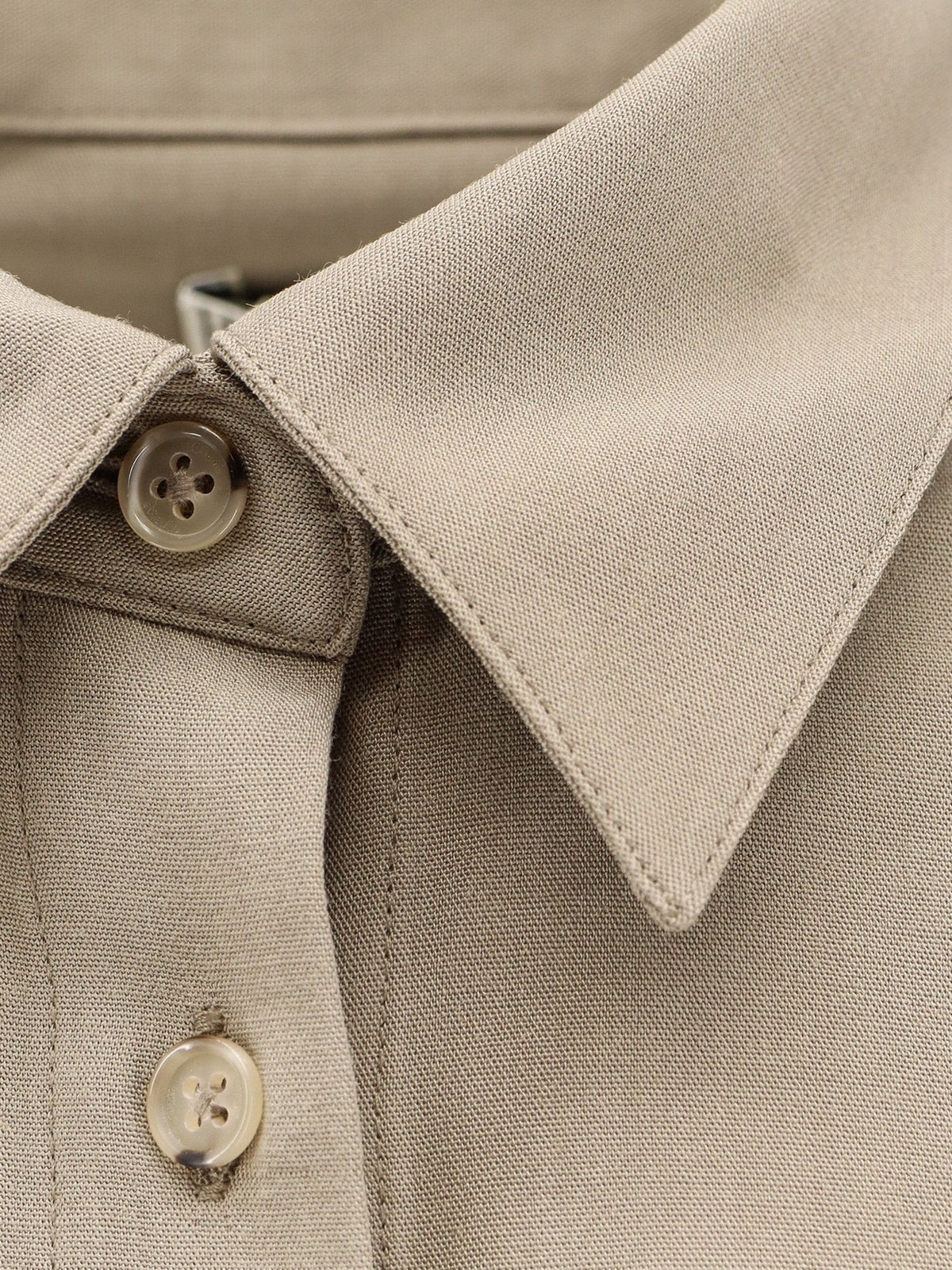 Viscose and wool shirt