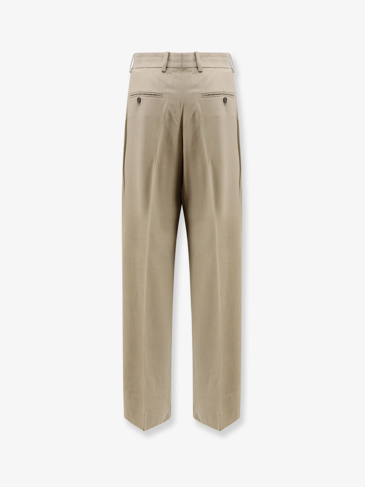 Viscose and wool trousers