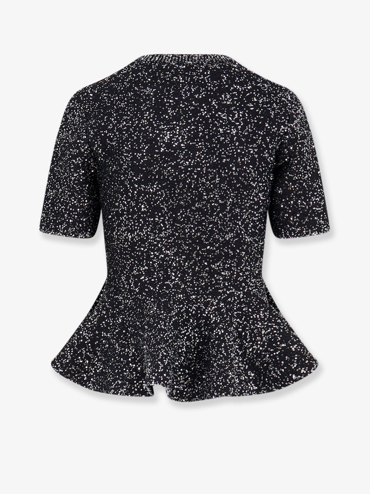 Viscose blend cardigan with all-over sequin motif