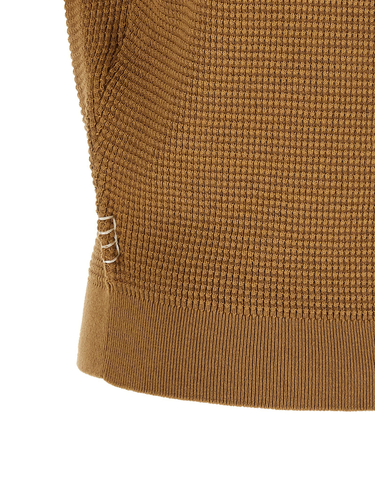 Waffle stitch polo shirt